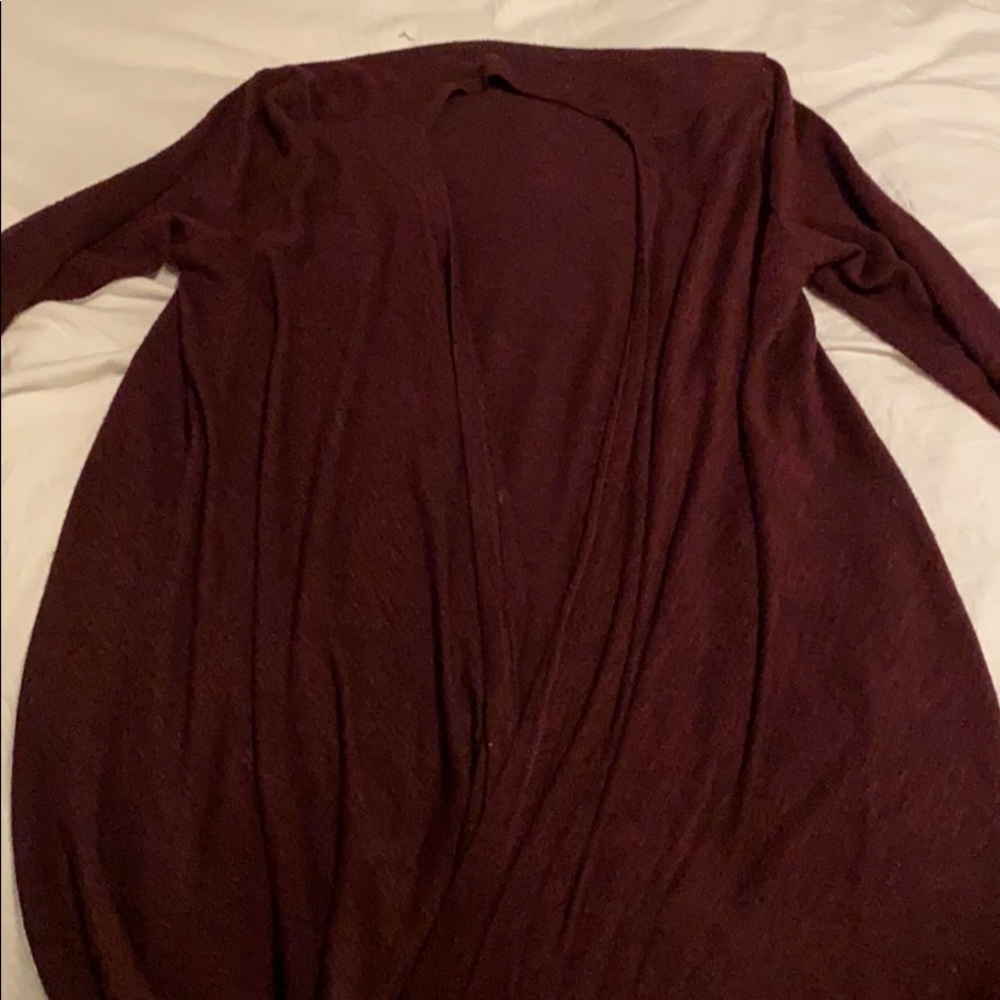 Burgundy cardigan